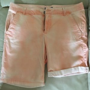 Gap Faded Dye Peach Bermuda Shorts